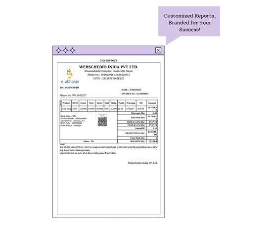 customized e-abharan report